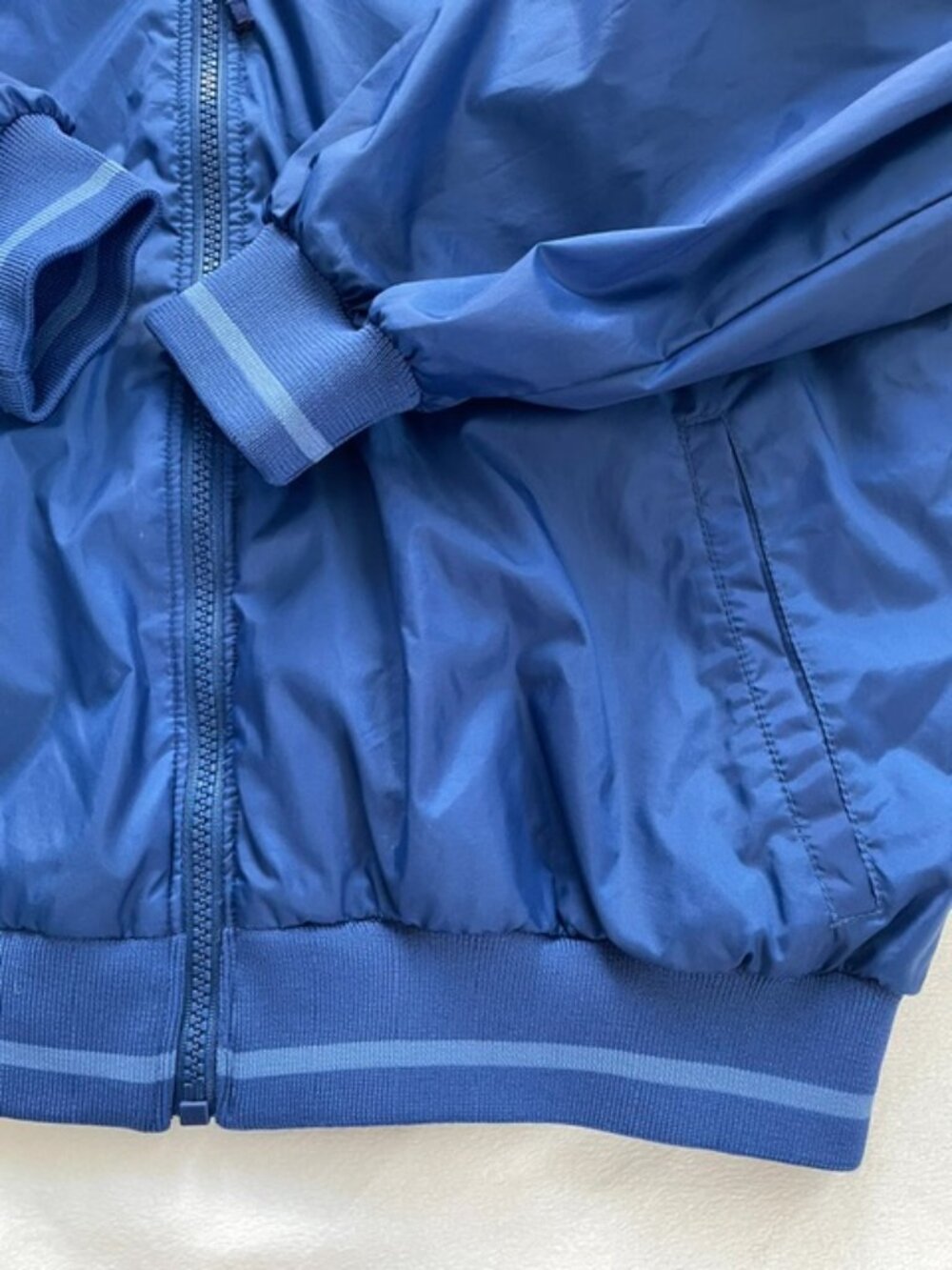 Nike Boy's Hooded Windbreaker Jacket, Blue, Size L (14) - Picture 5 of 10
